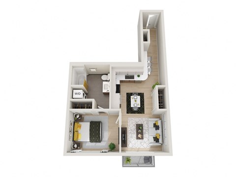 1D Floor Plan at Ion Town Center, Washington